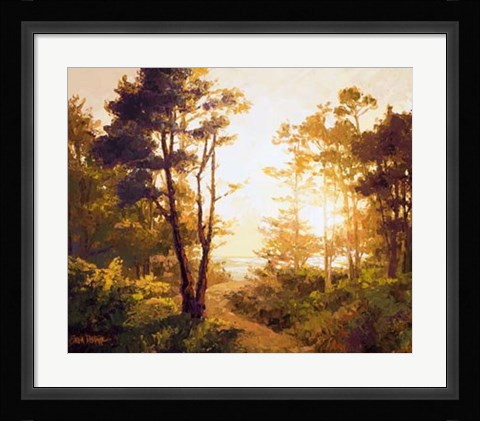 Framed Gilded Pathway Print