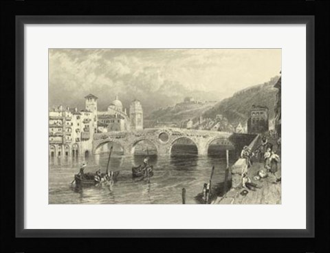 Framed Vintage Verona Print