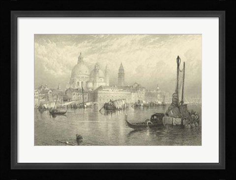 Framed Vintage Venice Print