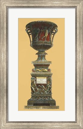 Framed Vase et Piedestal II Print