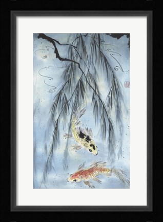 Framed Golden Koi Print