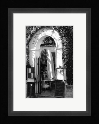 Framed Cafe Charm, Paris III Print