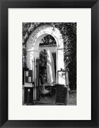 Framed Cafe Charm, Paris III Print