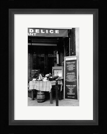 Framed Cafe Charm, Paris IV Print
