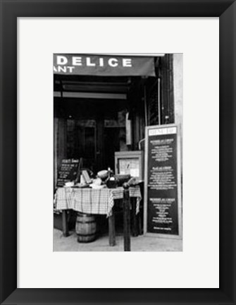 Framed Cafe Charm, Paris IV Print