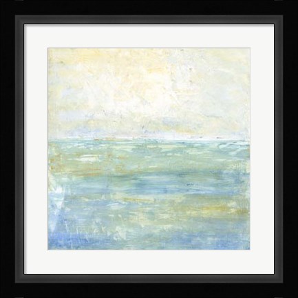 Framed Tranquil Coast I Print
