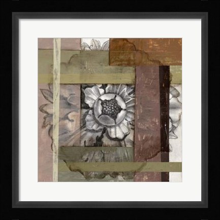 Framed Woven Rosette I Print