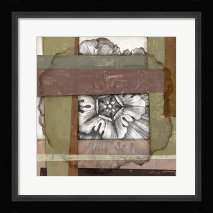 Framed Woven Rosette II Print