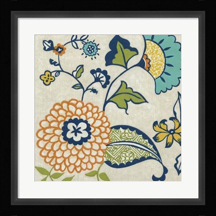 Framed Joyous Garden I Print