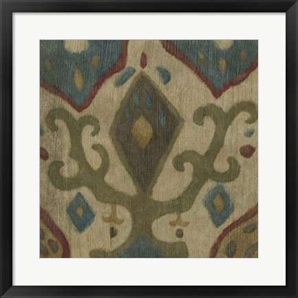 Framed Antique Ikat III Print