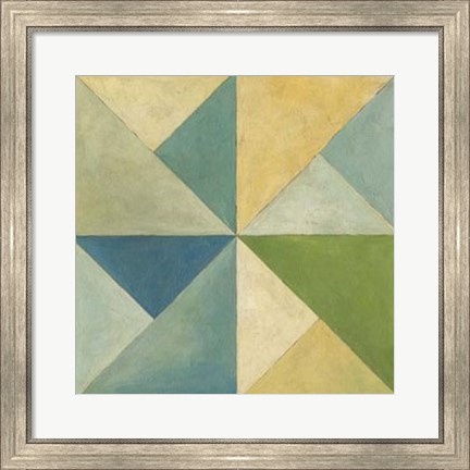 Framed Quilted Abstract I Print