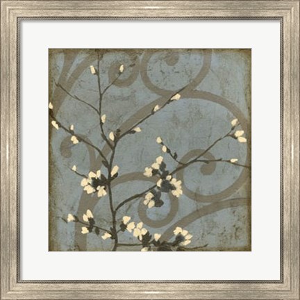 Framed Blossom Branch I Print