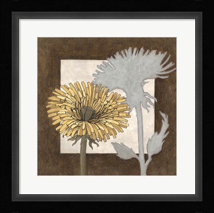 Framed Sunshine Floral I Print