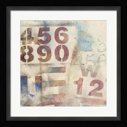 Framed Numbered I Print