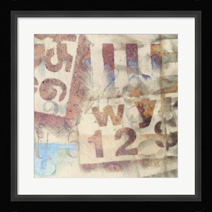 Framed Numbered II Print