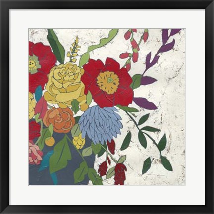Framed Brilliant Blossoms II Print