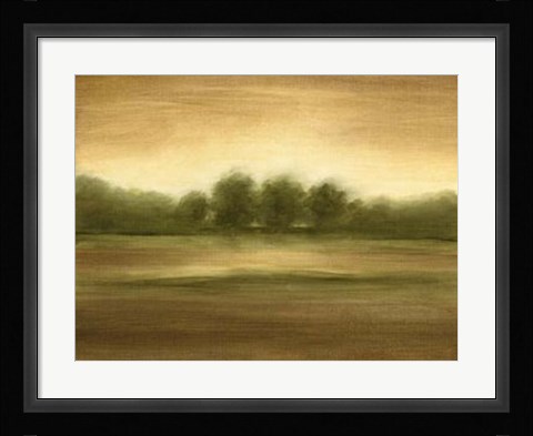 Framed Golden Mist I Print