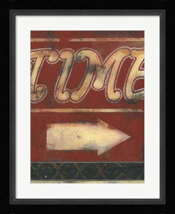 Framed Time Inspires Print