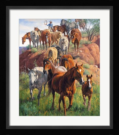 Framed Ladies First Print