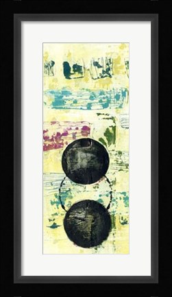 Framed Retro Textures I Print