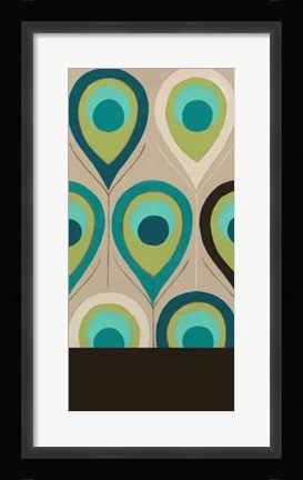 Framed Peacock Regalia I Print