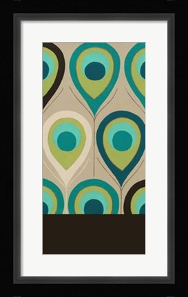 Framed Peacock Regalia II Print