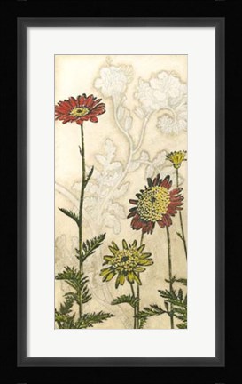 Framed Indian Summer Florals III Print
