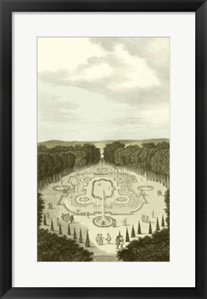 Framed Garden at Versailles I Print
