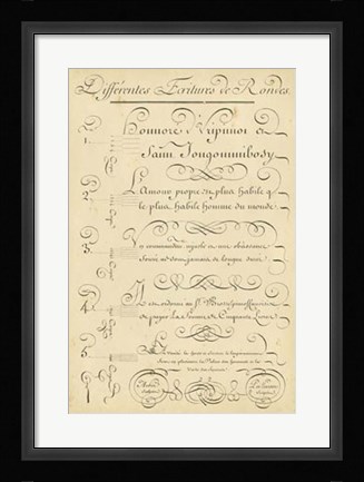 Framed Alphabet Sampler III Print