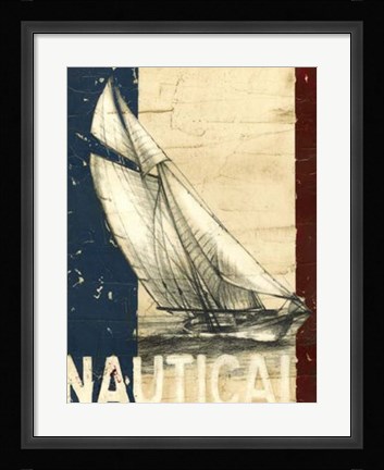 Framed Vintage Tradewinds II Print