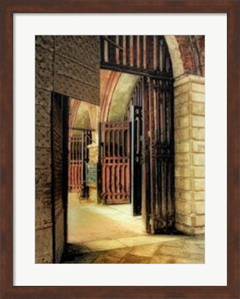 Framed Italian Gateway Print