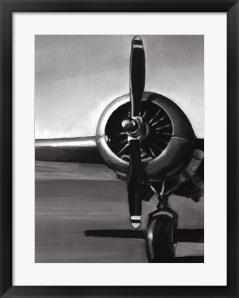 Framed Vintage Flight I Print