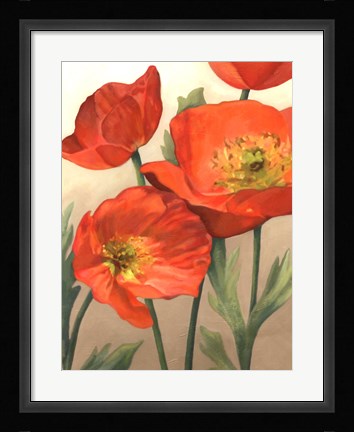 Framed Poppy Love I Print