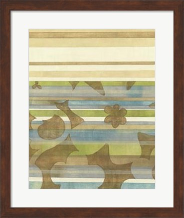 Framed Seaside Garden II Print