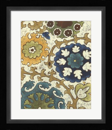 Framed Suzani Song V Print