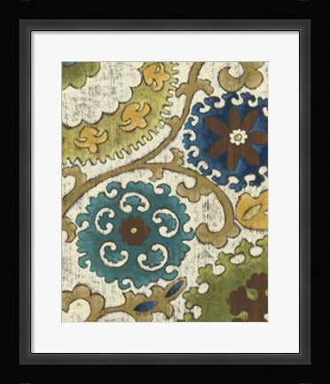 Framed Suzani Song VI Print