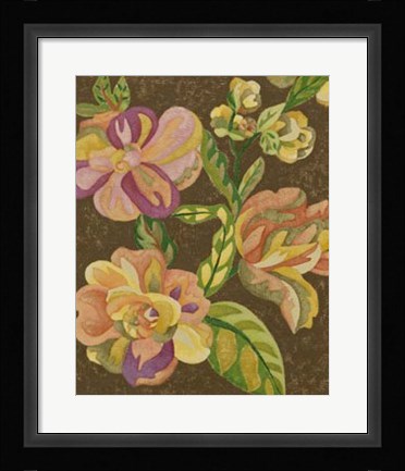 Framed Vintage Chintz III Print