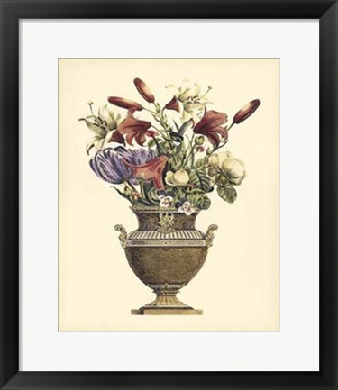 Framed Elegant Bouquet II Print