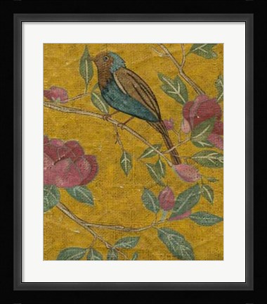 Framed Golden Chinoiserie I Print