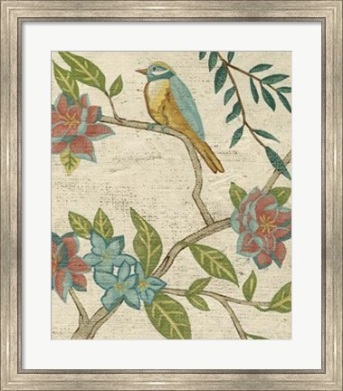 Framed Antique Aviary IV Print