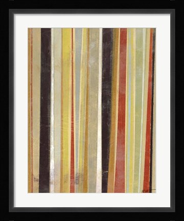 Framed Jubilant Stripes II Print
