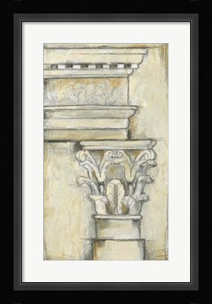 Framed Cornice Rendering I Print