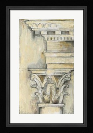 Framed Cornice Rendering II Print