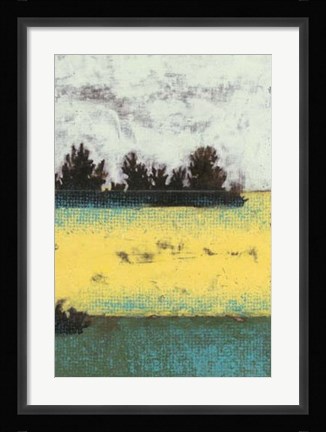 Framed Hedges II Print
