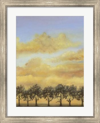 Framed Treeline Sunset II Print