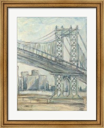 Framed Metropolitan Bridge II Print