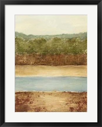 Framed Golden Meadow I Print