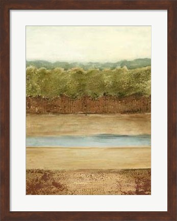 Framed Golden Meadow II Print