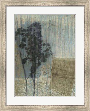 Framed Weathered Floral I Print
