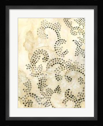 Framed Antique Mosaic I Print